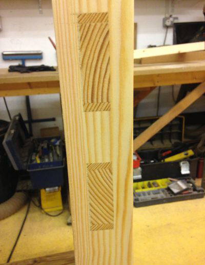 double wedged tenon