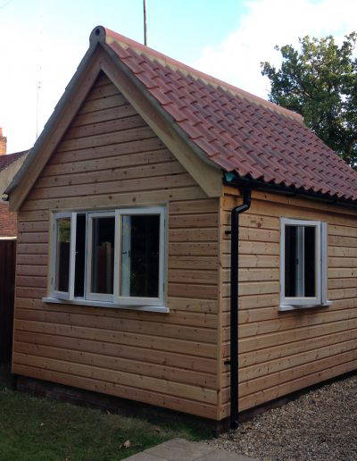 Wooden garden office