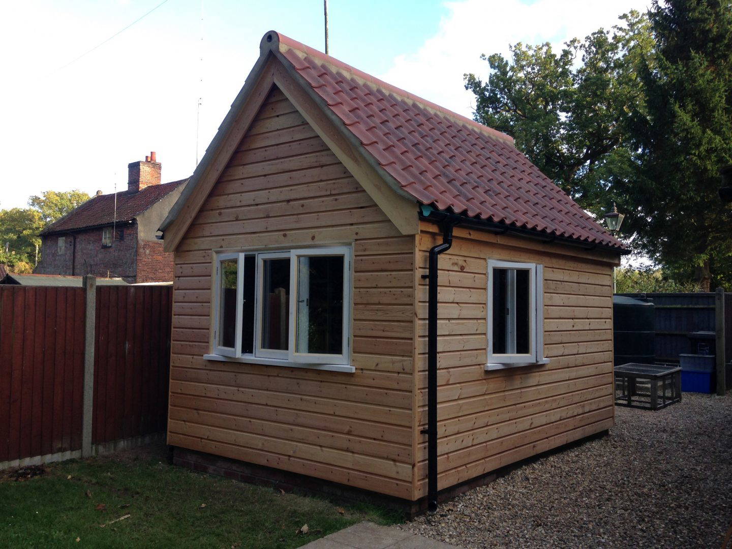 Wooden garden office